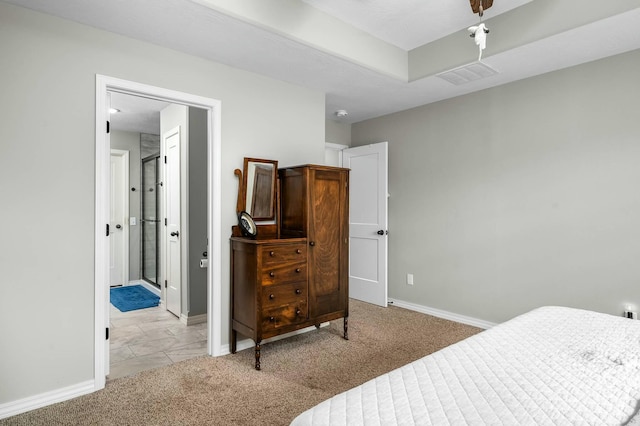 bedroom with carpet flooring