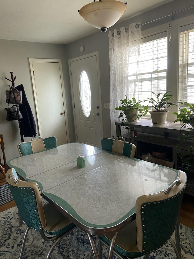 view of dining space