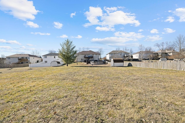 view of yard featuring a shed and a gazebo