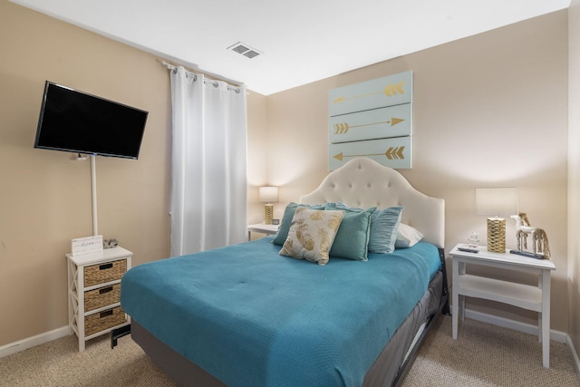 bedroom featuring carpet flooring