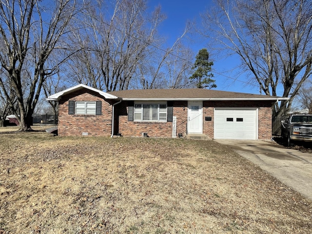 ranch-style house with a garage