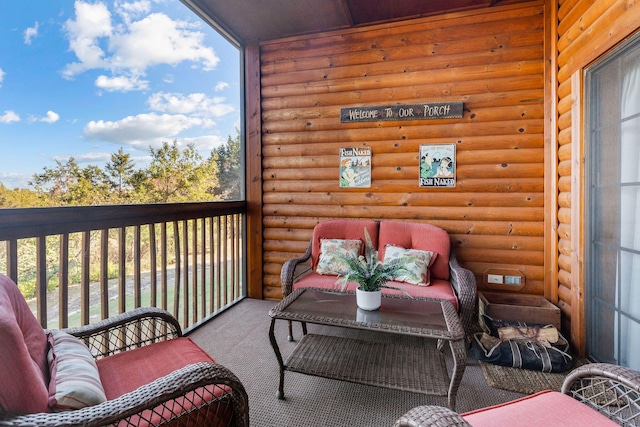 view of balcony