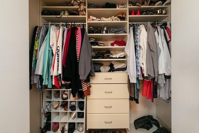 view of closet