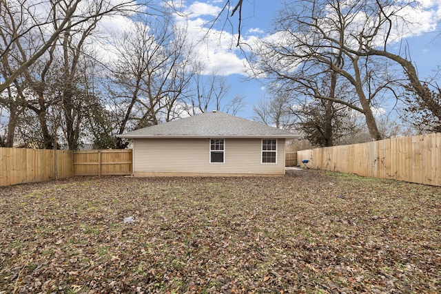 view of back of property