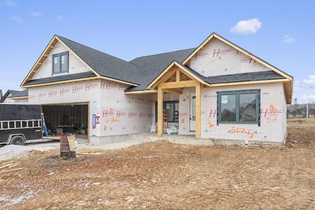 view of unfinished property