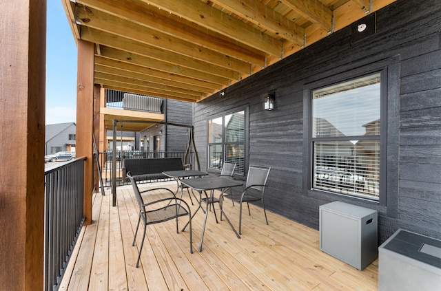 view of wooden terrace