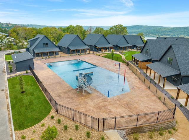 view of pool with a patio