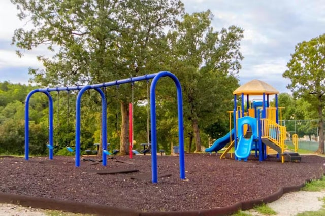 view of jungle gym