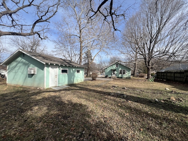 exterior space with a lawn