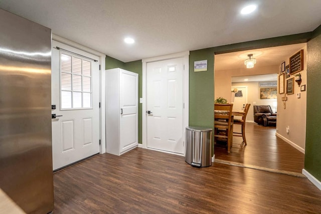 entryway featuring dark hardwood / wood-style floors