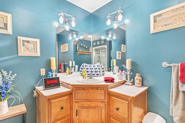 bathroom featuring vanity