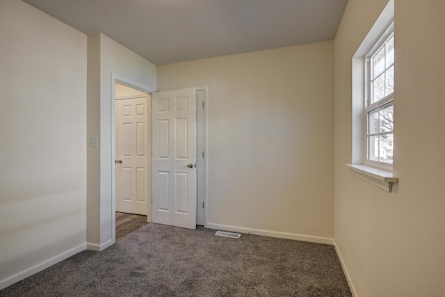 view of carpeted empty room