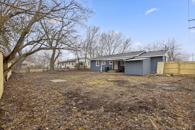 view of rear view of property