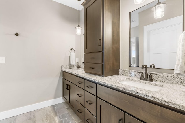 bathroom featuring vanity