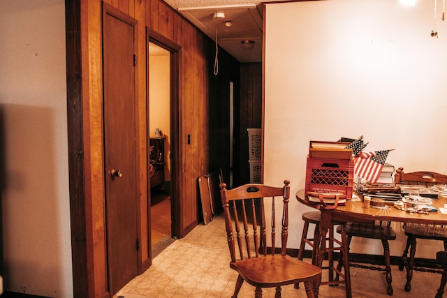 17162 Edgewood Dr, Winona, MO 65588 - dining room featuring wood walls