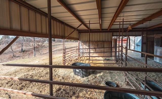 view of horse barn