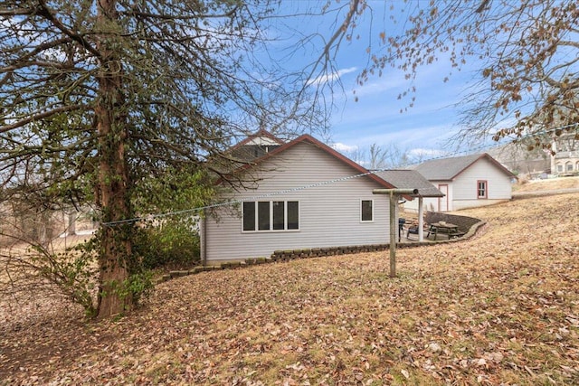 view of rear view of property