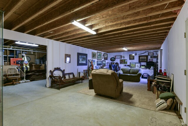 view of basement