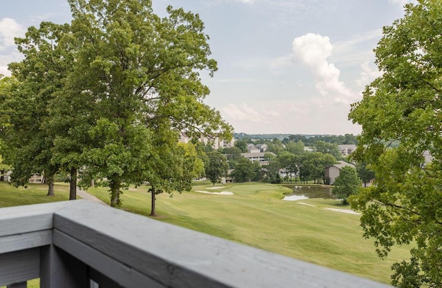 view of community featuring a water view