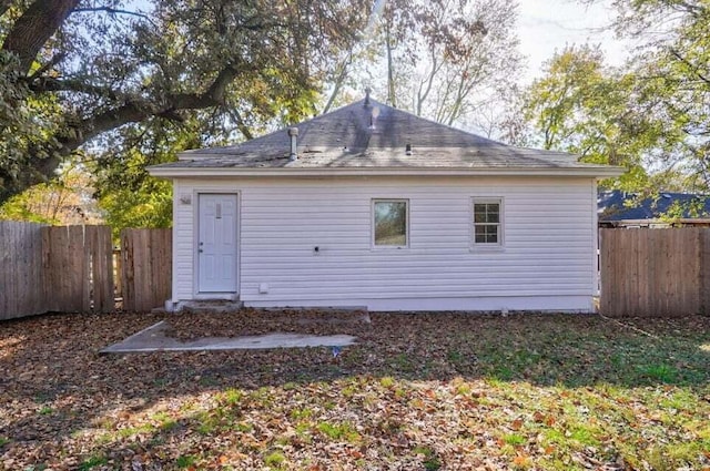 view of rear view of property