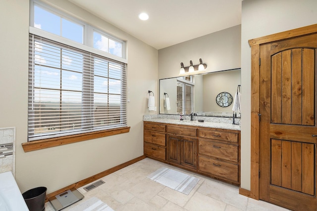 bathroom with vanity