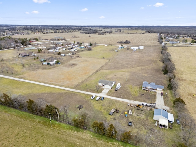 drone / aerial view featuring a rural view