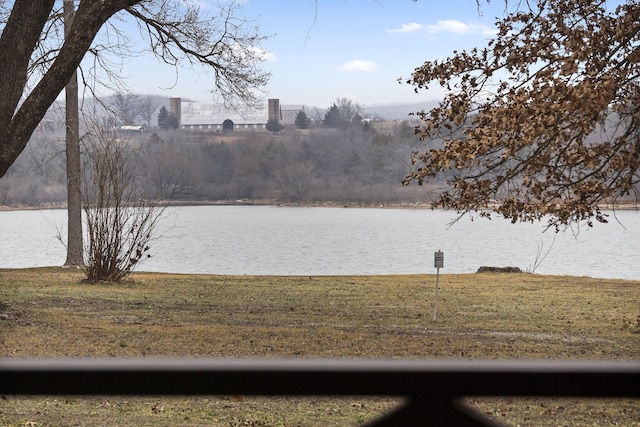 view of water feature