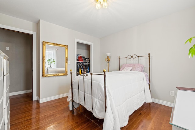 bedroom featuring hardwood / wood-style flooring