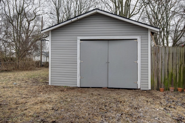 view of outbuilding