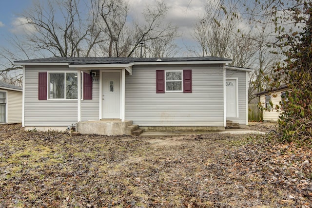 view of front of property