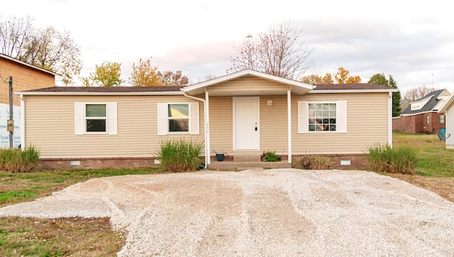 view of front of property