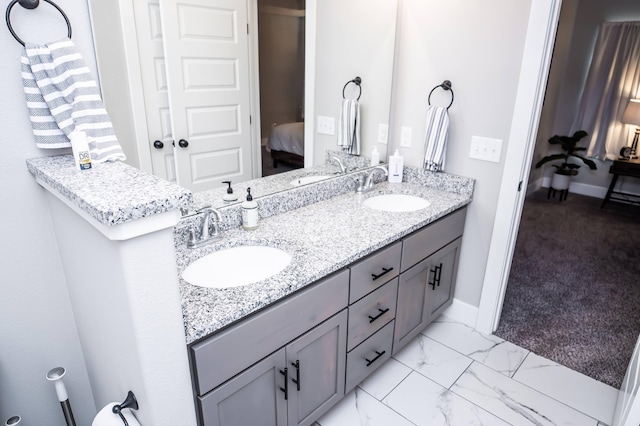 bathroom featuring vanity