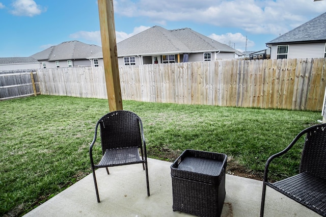 view of yard with a patio