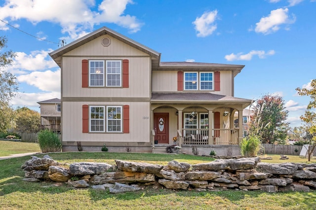 1208 E Lark St, Ozark, MO 65721 - traditional-style home with covered porch