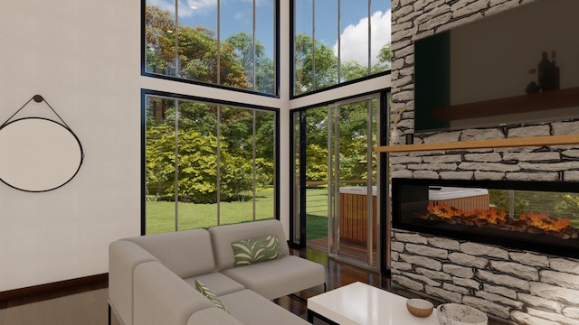 sunroom featuring plenty of natural light