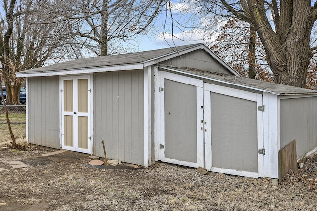 view of outbuilding