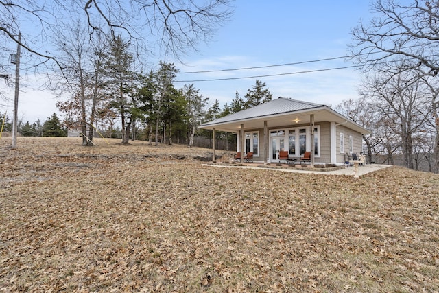 exterior space with covered porch