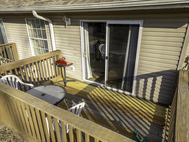 view of wooden terrace