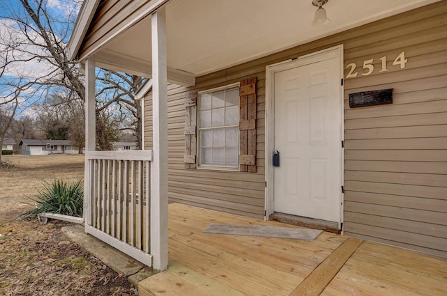 view of entrance to property