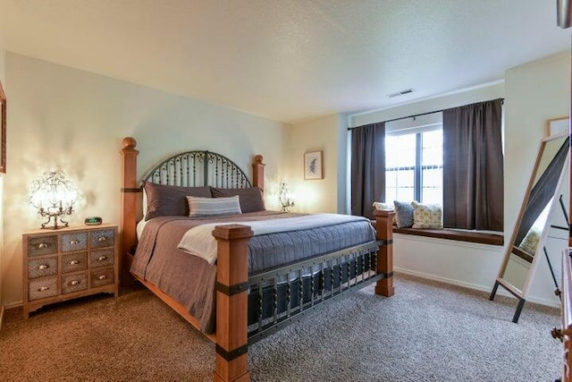 bedroom featuring carpet flooring