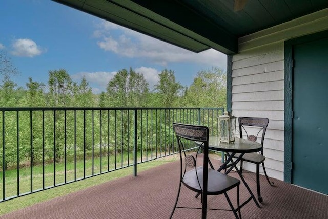 view of balcony