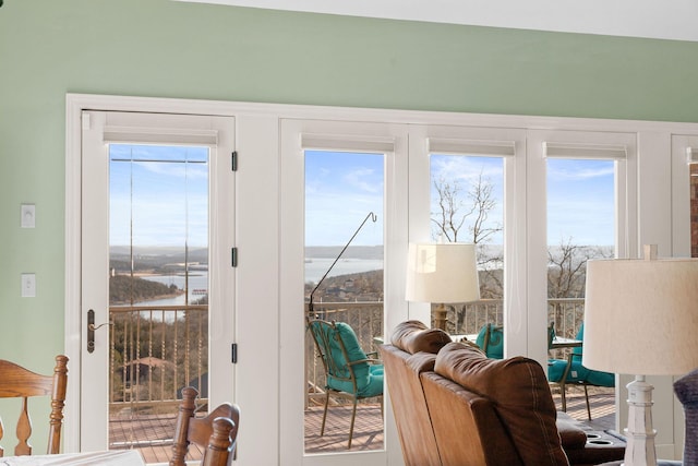 entryway featuring a wealth of natural light