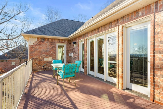 view of wooden terrace