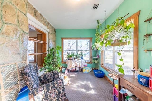 view of sunroom / solarium