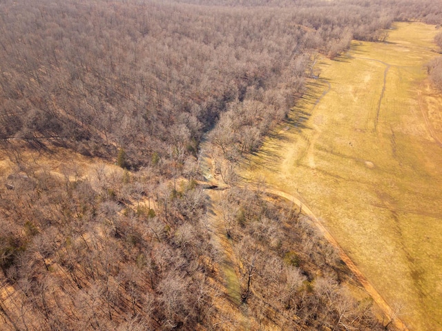 bird's eye view with a rural view