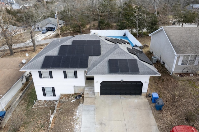 birds eye view of property