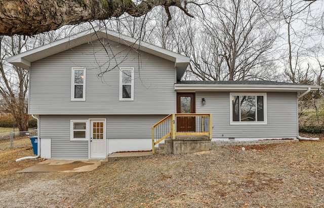 view of front of home