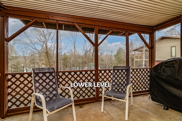 view of patio with grilling area