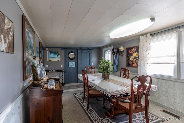 view of dining area