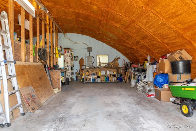 view of attic